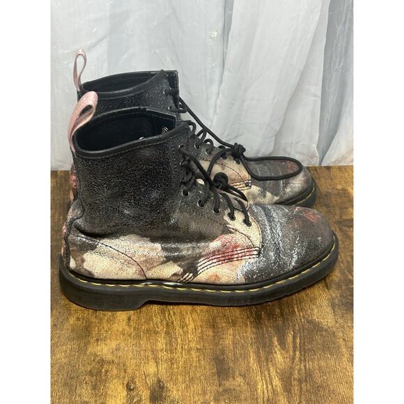 Dr Martens x New Order 1460 Power Corruption And Lies Soft Leather Boots Rare 10 - Picture 2 of 12
